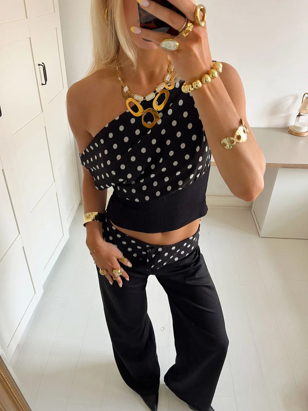 Sonja - Polka Dotted Top