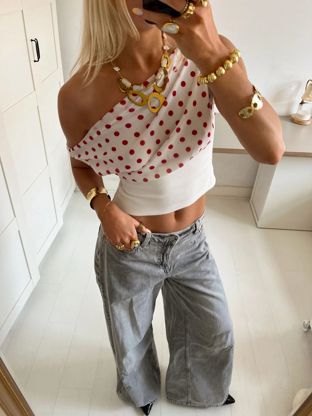 Sonja - Polka Dotted Top