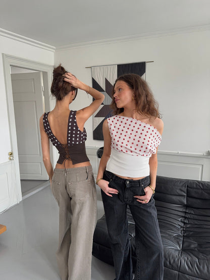 Sonja - Polka Dotted Top